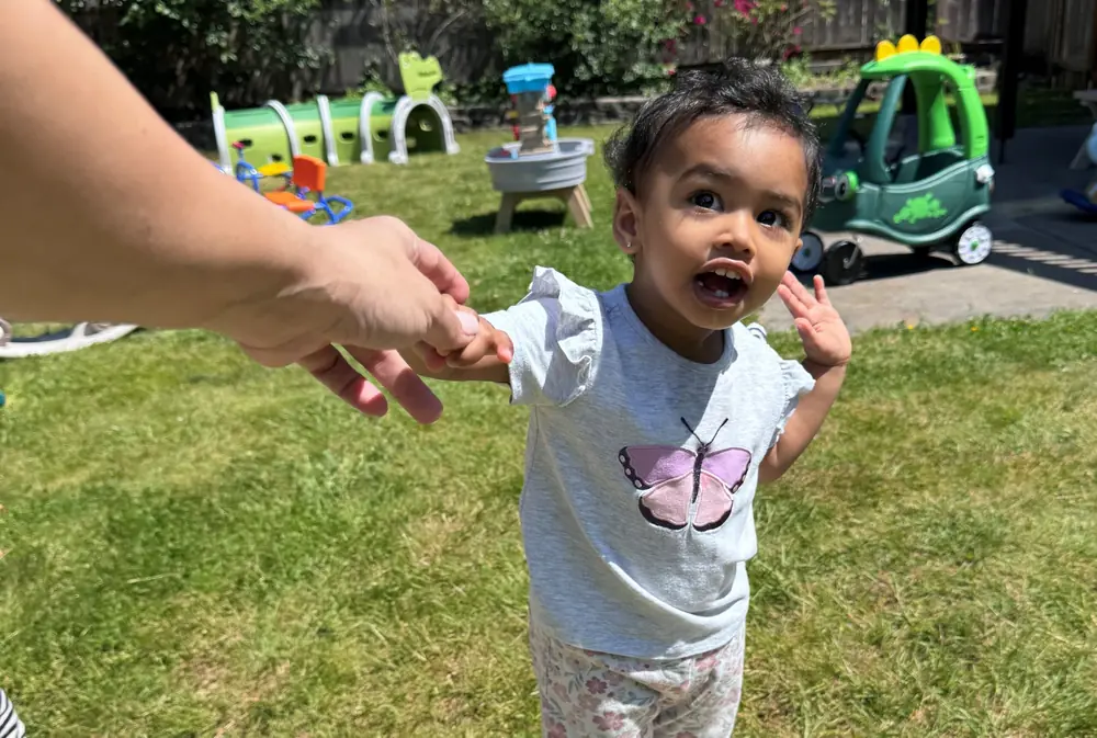 caregiver smiles and child emotional development