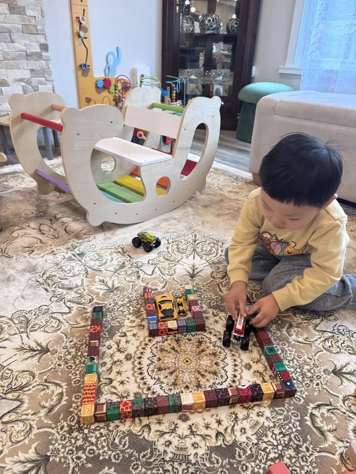 Cozy quiet time corner with books and soft toys in Bothell daycare