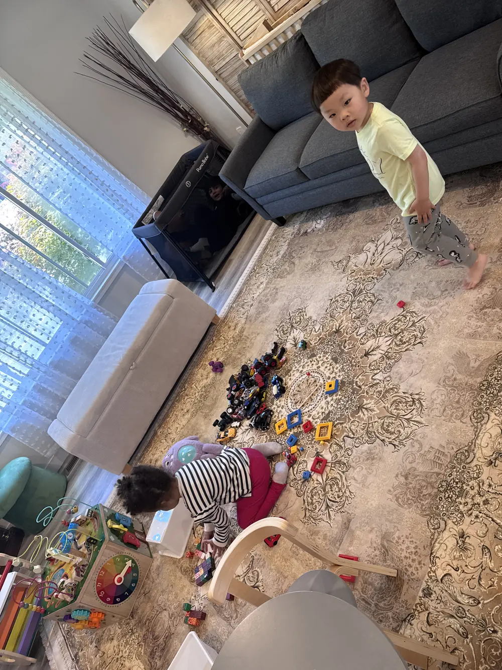 child-friendly minimalist classroom
